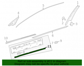 Mercedes X247 GLB 20-26 front right lower door seal