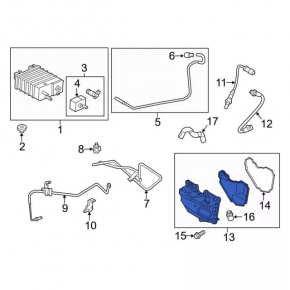 Crankcase gas separator Ford Fiesta 11-19 1.6