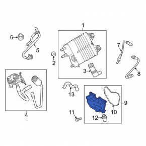 Crankcase gas separator Ford Fiesta 11-19 1.6