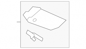 Left tailgate trim Ford Fiesta 14-19 5d black