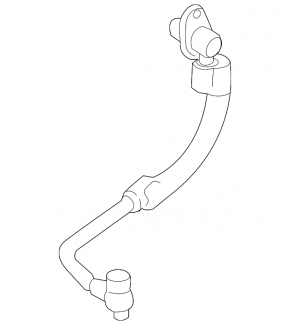 Oil pipe Ford Fusion mk5 13-14 1.6T metal + rubber long