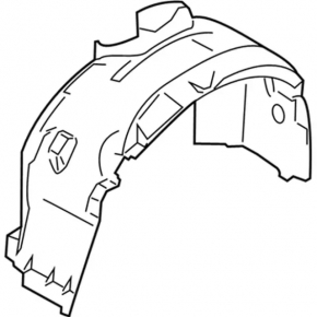 Front left mudguard liner Ford Transit Connect MK2 19-23