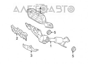 Exhaust manifold Mazda3 2.3 03-08