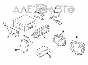 Radio Tape Recorder Mitsubishi Galant 04-05
