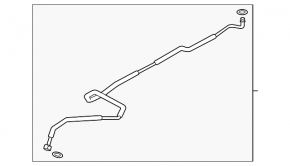 Mazda CX-9 Rear Row Air Conditioner Pipe 16- Thin