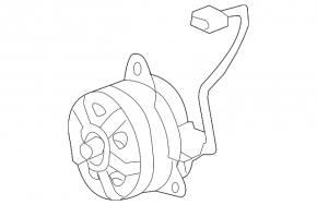 Cooling fan motor right Lexus CT200h 11-14 chip is broken