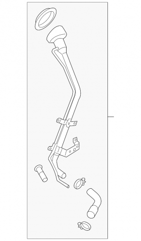 Fuel filler neck Nissan Sentra 13-19