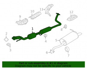 Downpipe with catalytic converter Nissan Kicks 18-24