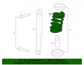 Rear left spring GMC Terrain 10-17