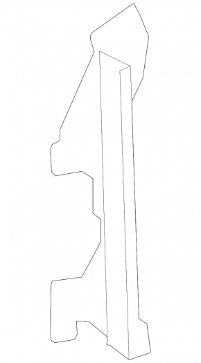 Left radiator deflector for Hyundai Santa FE Sport 13-18 2.4