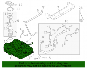 Fuel tank Hyundai Sonata 20-23 2.5