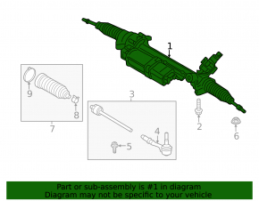 Steering rack BMW X3 G01 19-21 electric