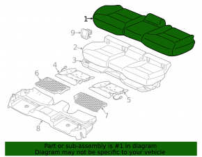 Rear seats, row 2, Volvo XC60 22-22, brown Nappa leather