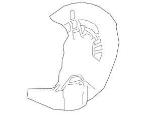 Front left brake disc cover for Lexus RX350 RX450h 16-22