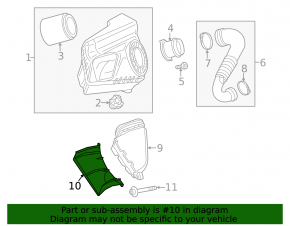 Air intake Audi A6 C7 12-18 2.0T, 3.0T