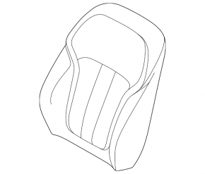 Rear seat backrest trim, 2nd row, right, BMW X7 G07 19-22, Vernasca leather, 6 seats, Schwarz