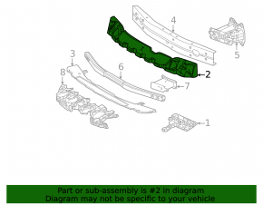 Toyota bZ4X 22-26 Front Bumper Upper Absorber