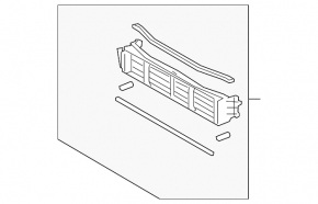 Toyota Camry V70 21-24 Hybrid Radiator Deflector Louvers with Motor
