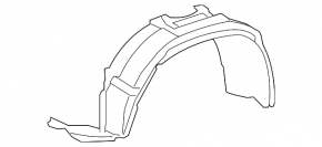 Front left fender liner for Toyota Highlander 2010