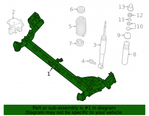 Rear beam Nissan Sentra 13-15