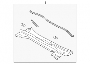 Windscreen wiper grille plastic Lexus UX200 UX250h 19- with seal