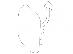 Nissan Kicks 18-20 pre-restyling front bumper tow hook cap