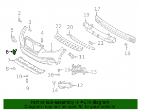 Nissan Kicks 18-20 pre-restyling front bumper tow hook cap