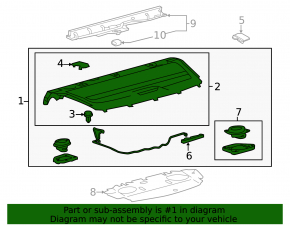 Rear shelf Toyota Avalon 13-18 beige