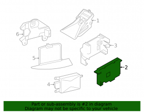 Lane following camera control unit BMW X5 F15 14-18