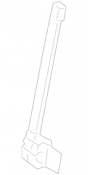 Front right door glass guide Toyota Camry v40 front