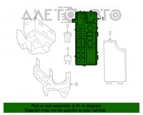 Jeep Compass 11-16 Underhood Fuse Box