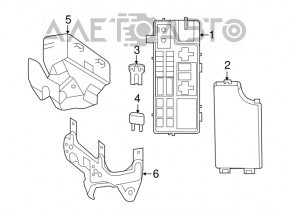 Jeep Compass 11-16 Underhood Fuse Box