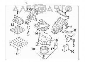 Subaru b9 Tribeca heater climate control computer
