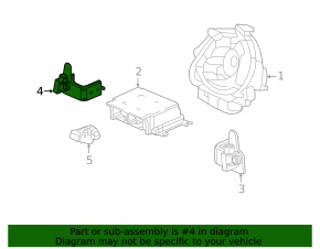 Airbag sensor front left Honda Insight 19-22 on TV, with bracket
