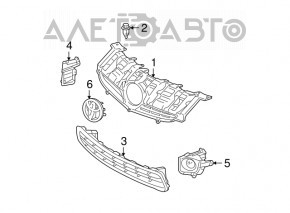 Right fog light cover for Toyota Prius 30 10-11 pre-restyling