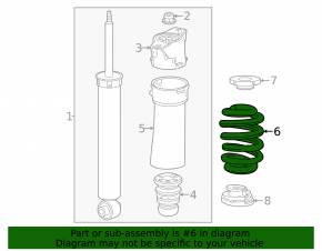 Rear left spring Chevrolet Equinox EV 24-26 FWD