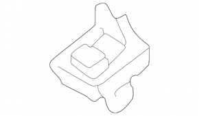 Hyundai Tucson 22-25 driver's sun visor mounting hook, gray