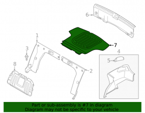 Trunk mat (fabric) Kia K5 21-24