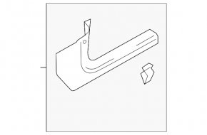 Inner door sill plate, front left, Audi A4 B8 08-16 sedan, dark gray