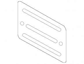Rear license plate frame Audi Q5 8R 09-17