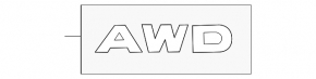 Emblem inscription AWD tailgate Nissan Rogue 14-20