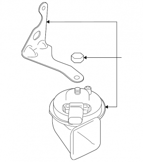 High signal Porsche Panamera 14-16 with bracket