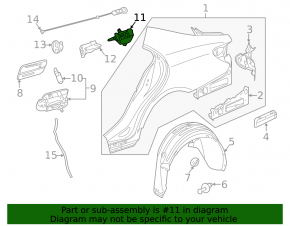 Fuel filler flap lock Mercedes CLS-class C218 12-18
