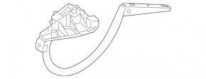 Trunk lid hinge right Mercedes C-class W205 15-21
