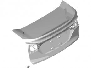 Ford Fiesta 14-19 4d trunk lid without spoiler, graphite UJ