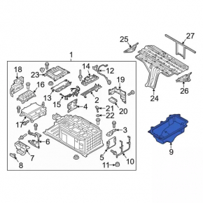 Ford C-max MK2 13-18 battery tray