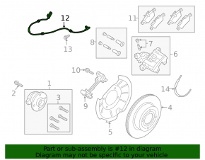 ABS sensor rear left Ford Ecosport 18-19 FWD