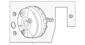 Vacuum Booster Lincoln MKZ 17-20 3.0