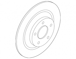 Rear left brake disc Mazda CX-9 16-
