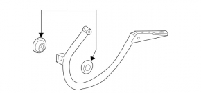 Left trunk lid hinge for Mercedes CLA 14-19